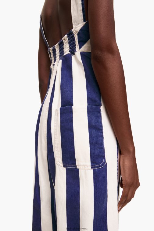 Bimba Y Lola Jeans-Overall mit Streifen Blau Kleidung T04ZZ212