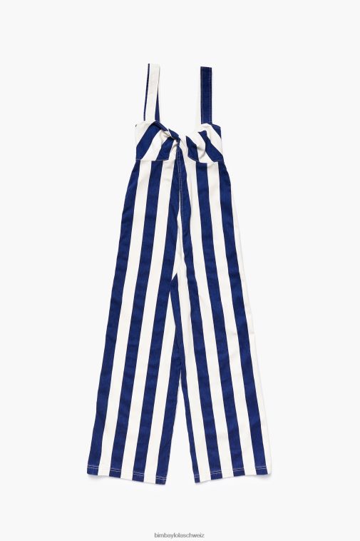 Bimba Y Lola Jeans-Overall mit Streifen Blau Kleidung T04ZZ212