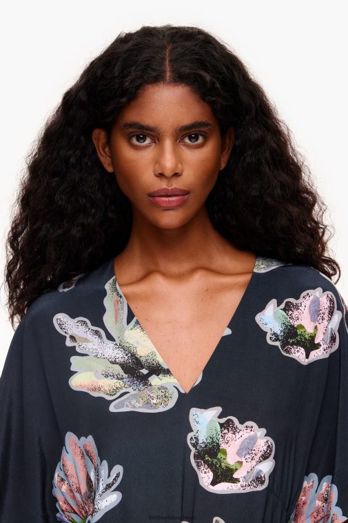 Bimba Y Lola Langer Overall mit Korallenmuster grau Kleidung T04ZZ186