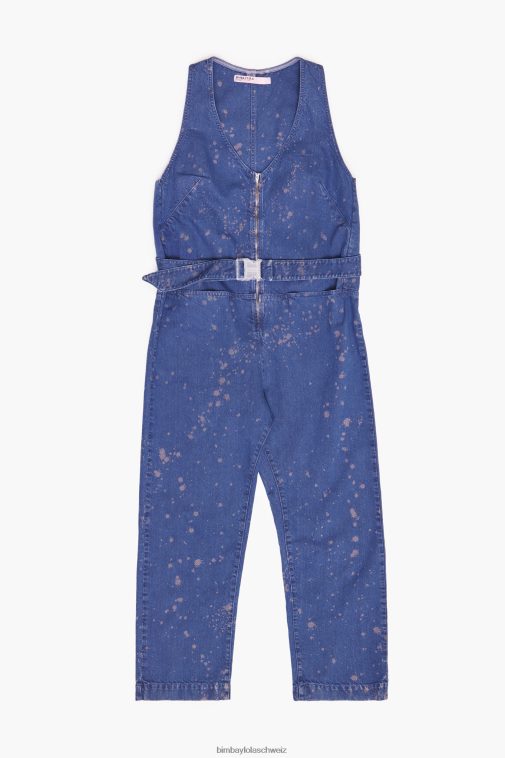 Bimba Y Lola dunkler Jeansoverall Blau Kleidung T04ZZ204