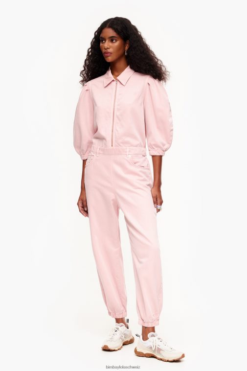 Bimba Y Lola leichter Jeansoverall Rosa Kleidung T04ZZ195