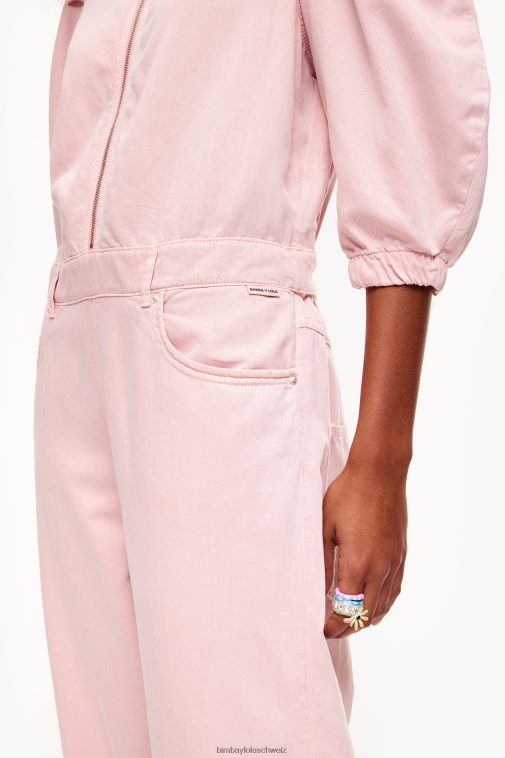 Bimba Y Lola leichter Jeansoverall Rosa Kleidung T04ZZ195