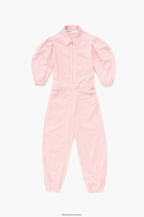 Bimba Y Lola leichter Jeansoverall Rosa Kleidung T04ZZ195
