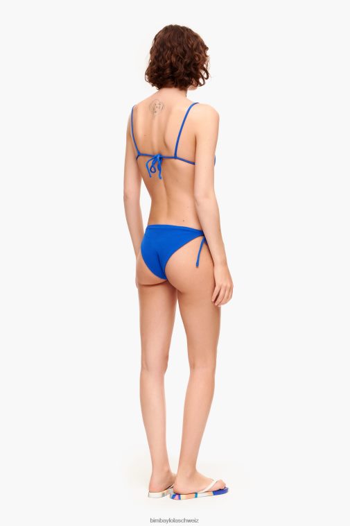 Bimba Y Lola Strukturierter Triangel-Bikini Blau Kleidung T04ZZ887