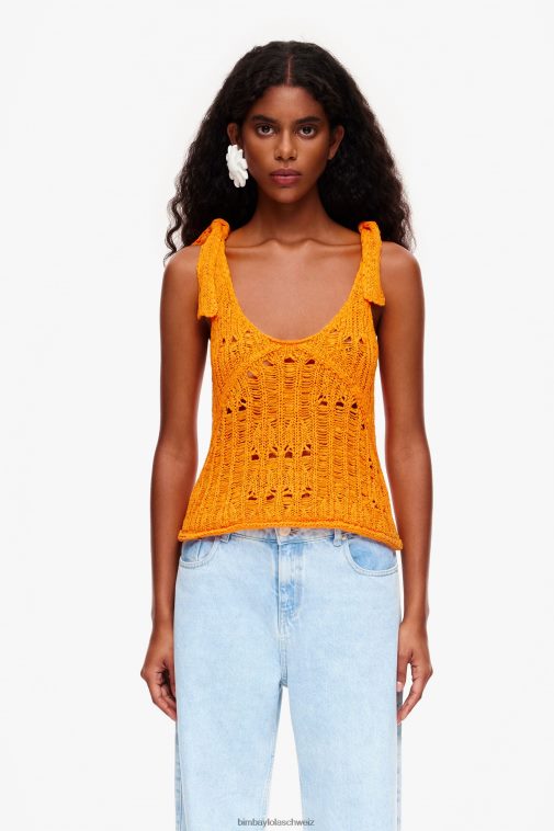 Bimba Y Lola Häkeloberteil orange Kleidung T04ZZ263