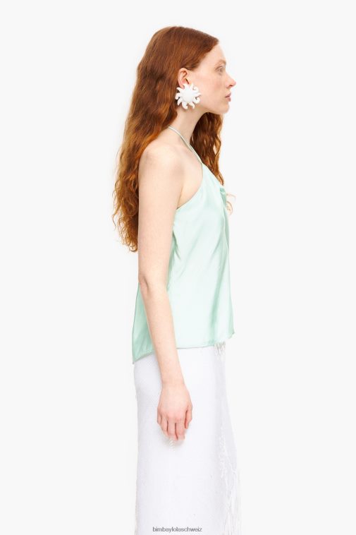 Bimba Y Lola gerafftes Oberteil minzgrün Kleidung T04ZZ331