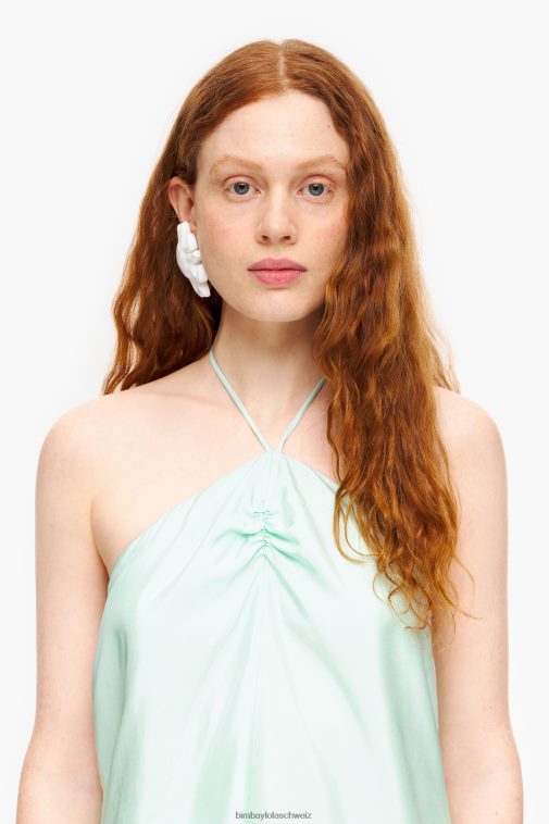 Bimba Y Lola gerafftes Oberteil minzgrün Kleidung T04ZZ331