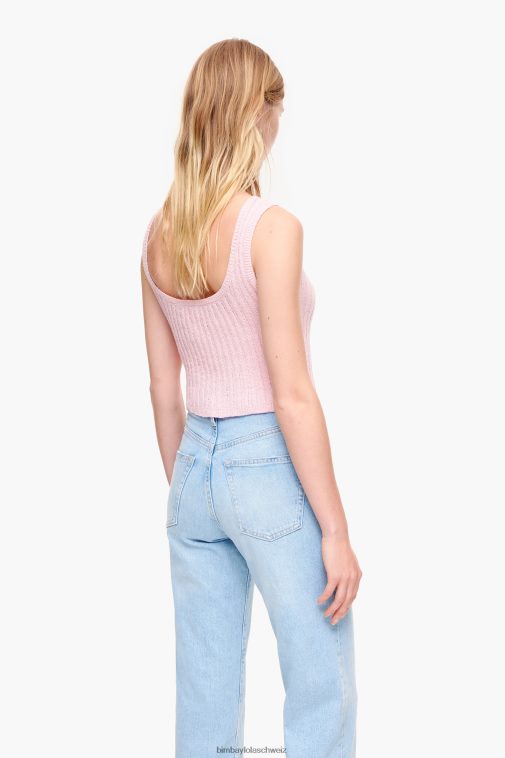 Bimba Y Lola geripptes, tailliertes Oberteil Rosa Kleidung T04ZZ314