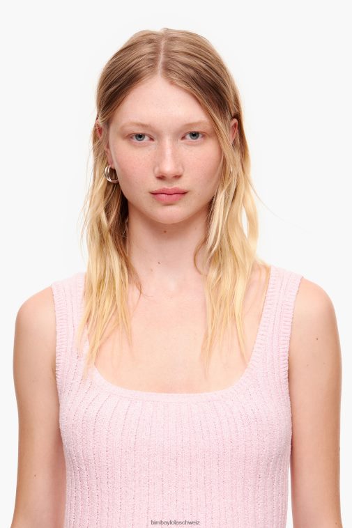 Bimba Y Lola geripptes, tailliertes Oberteil Rosa Kleidung T04ZZ314