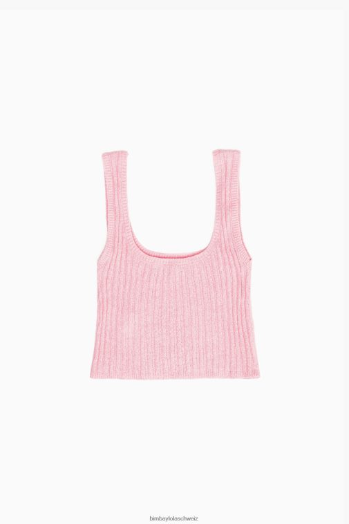 Bimba Y Lola geripptes, tailliertes Oberteil Rosa Kleidung T04ZZ314