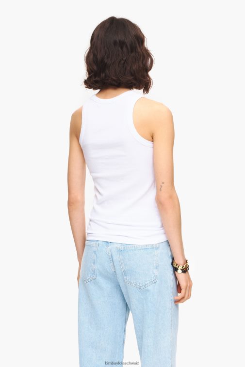 Bimba Y Lola tailliertes Chili-Top Weiss Kleidung T04ZZ244