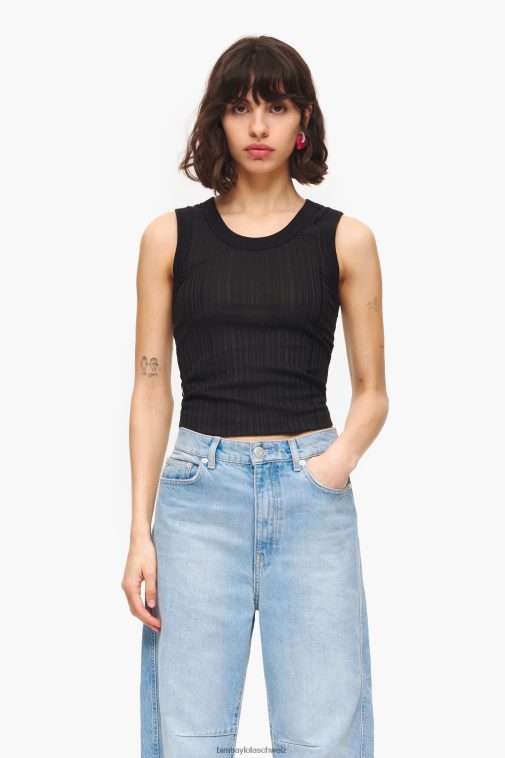 Bimba Y Lola tailliertes Oberteil Schwarz Kleidung T04ZZ248