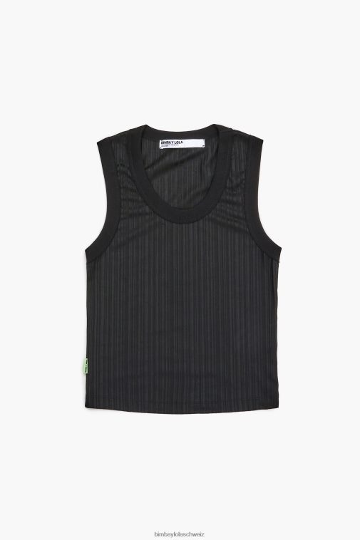 Bimba Y Lola tailliertes Oberteil Schwarz Kleidung T04ZZ248