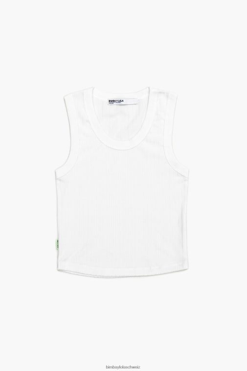 Bimba Y Lola tailliertes Oberteil Weiss Kleidung T04ZZ249