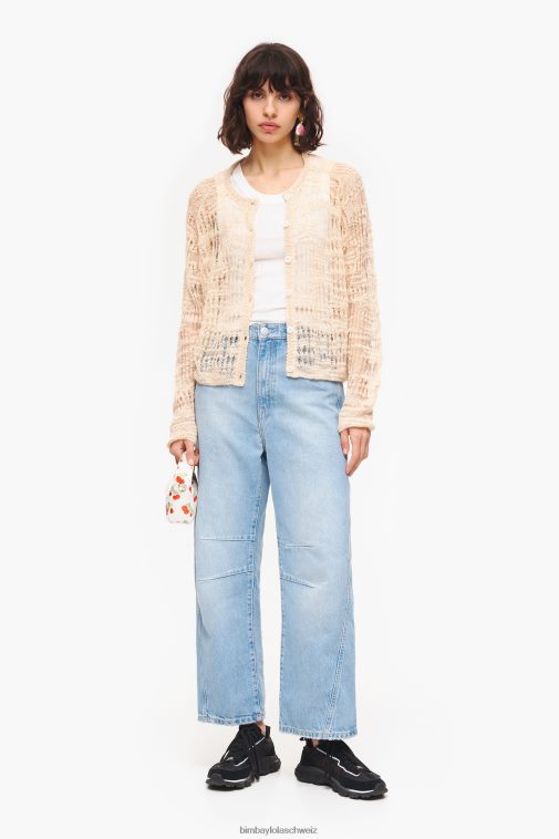 Bimba Y Lola tailliertes Oberteil Weiss Kleidung T04ZZ249