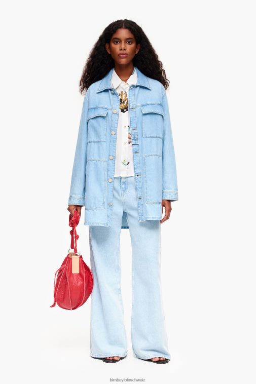 Bimba Y Lola Hemd mit Korallenmuster Elfenbein Kleidung T04ZZ330