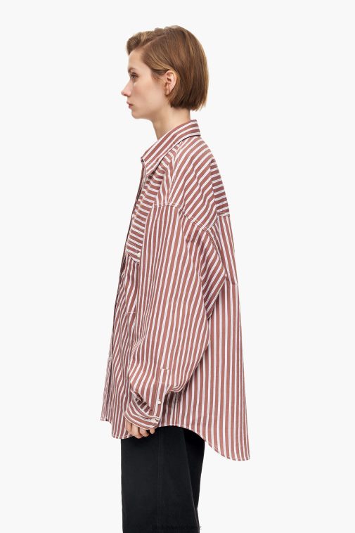 Bimba Y Lola Popeline-Oversize-Hemd braun Kleidung T04ZZ335