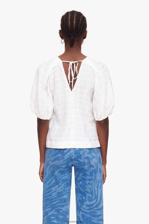 Bimba Y Lola kurze Bluse Elfenbein Kleidung T04ZZ348