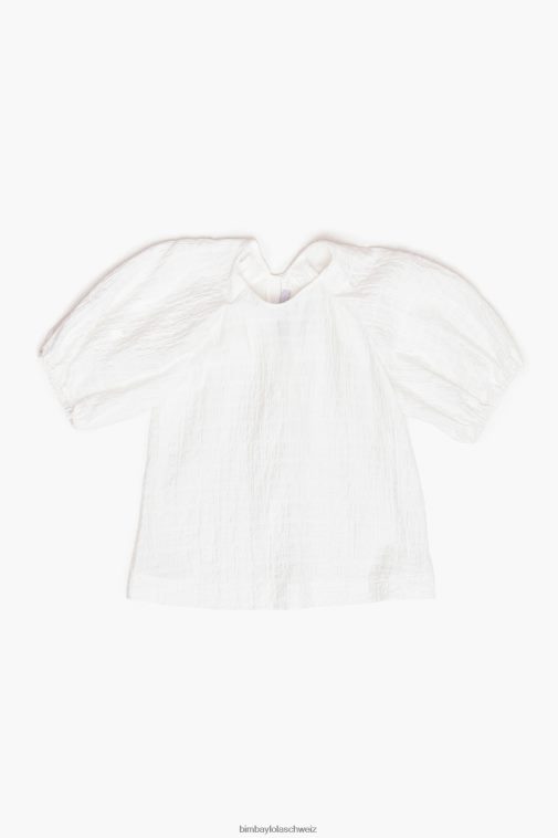 Bimba Y Lola kurze Bluse Elfenbein Kleidung T04ZZ348