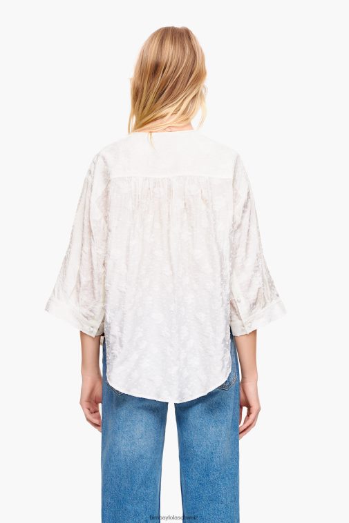 Bimba Y Lola kurze Jacquardbluse Blumen- Kleidung T04ZZ325