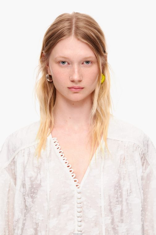 Bimba Y Lola kurze Jacquardbluse Blumen- Kleidung T04ZZ325