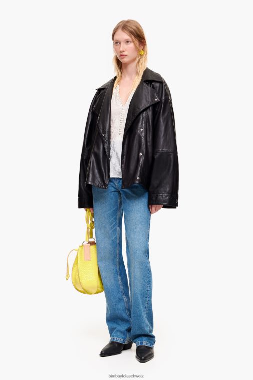 Bimba Y Lola kurze Jacquardbluse Blumen- Kleidung T04ZZ325