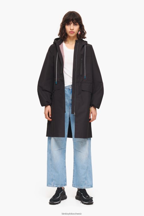 Bimba Y Lola A-Linien-Graben Schwarz Kleidung T04ZZ484