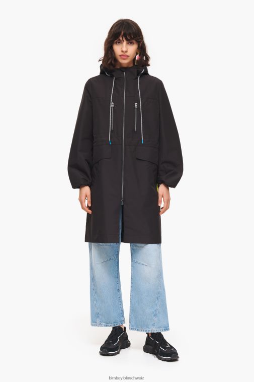 Bimba Y Lola A-Linien-Graben Schwarz Kleidung T04ZZ484