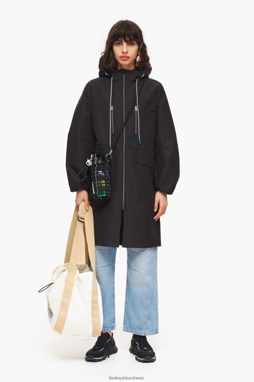 Bimba Y Lola A-Linien-Graben Schwarz Kleidung T04ZZ484