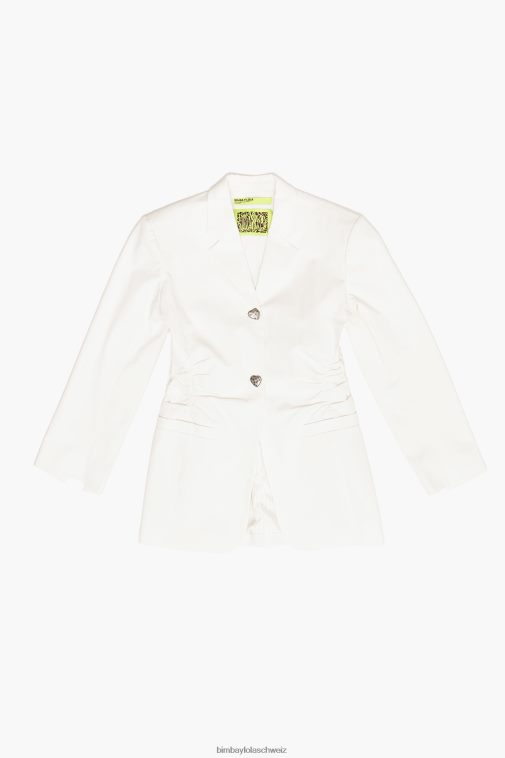 Bimba Y Lola Baumwollblazer naturfarben Kleidung T04ZZ469