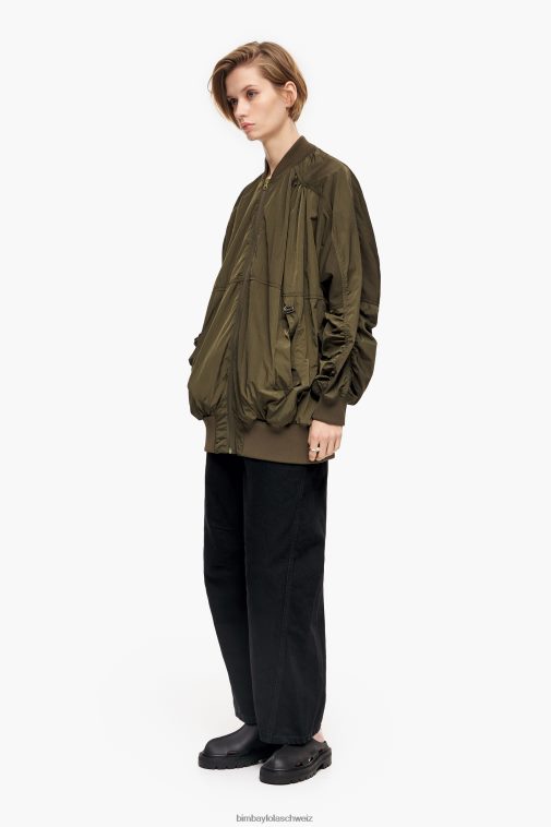 Bimba Y Lola Bomberjacke aus Nylon khaki Kleidung T04ZZ473