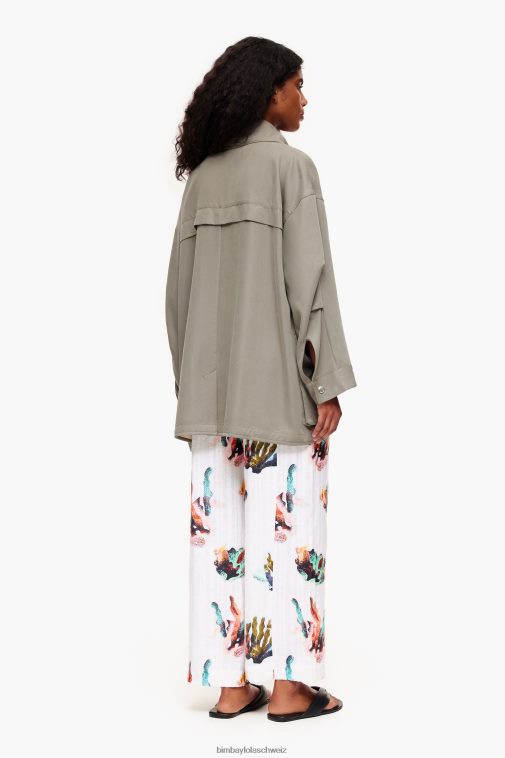 Bimba Y Lola Flüssigkeitsgraben khaki Kleidung T04ZZ479