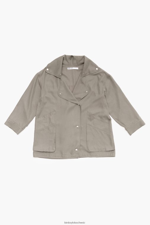 Bimba Y Lola Flüssigkeitsgraben khaki Kleidung T04ZZ479