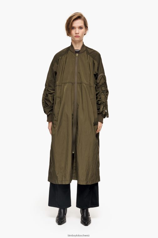 Bimba Y Lola Midi-Bombergraben khaki Kleidung T04ZZ472