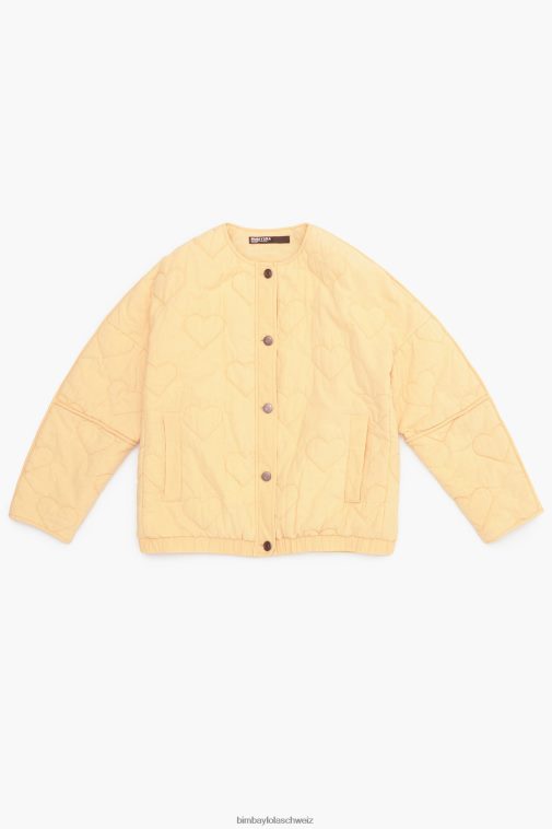 Bimba Y Lola Steppjacke mit Herzen Pfirsich Kleidung T04ZZ489