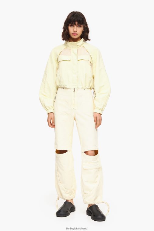 Bimba Y Lola kurze Jacke Vanille Kleidung T04ZZ487