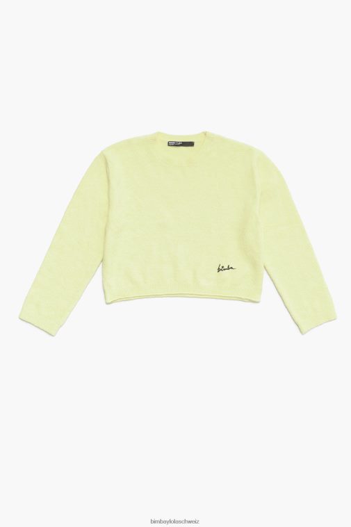 Bimba Y Lola Baumwollpullover Gelb Kleidung T04ZZ377