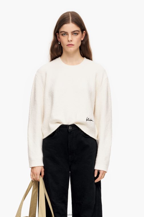 Bimba Y Lola Baumwollpullover naturfarben Kleidung T04ZZ375