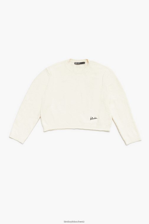 Bimba Y Lola Baumwollpullover naturfarben Kleidung T04ZZ375