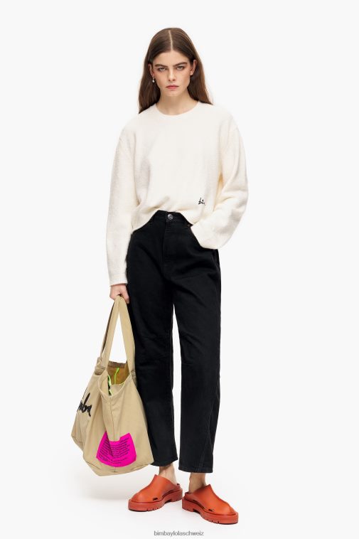 Bimba Y Lola Baumwollpullover naturfarben Kleidung T04ZZ375