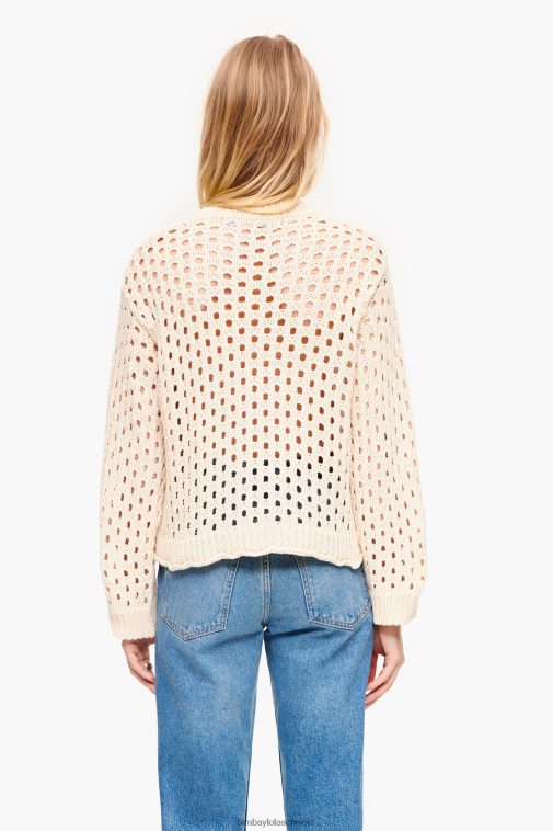 Bimba Y Lola Pullover aus offenem Strick naturfarben Kleidung T04ZZ364