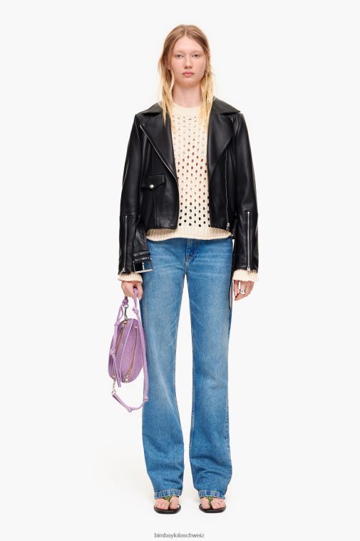 Bimba Y Lola Pullover aus offenem Strick naturfarben Kleidung T04ZZ364