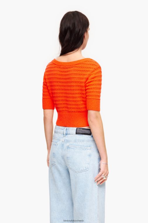 Bimba Y Lola Strickjacke Koralle Kleidung T04ZZ372