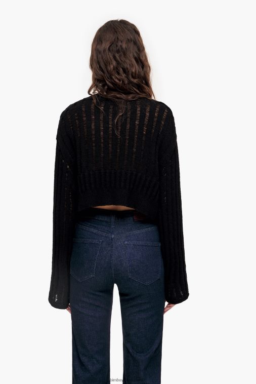 Bimba Y Lola Strickpullover Schwarz Kleidung T04ZZ388