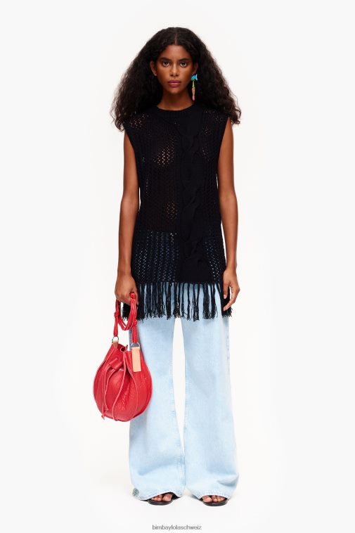 Bimba Y Lola Strickweste Schwarz Kleidung T04ZZ352