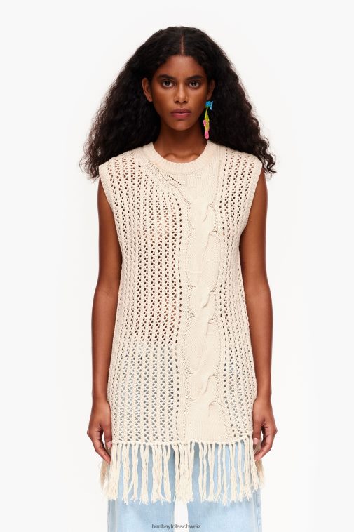 Bimba Y Lola Strickweste naturfarben Kleidung T04ZZ351