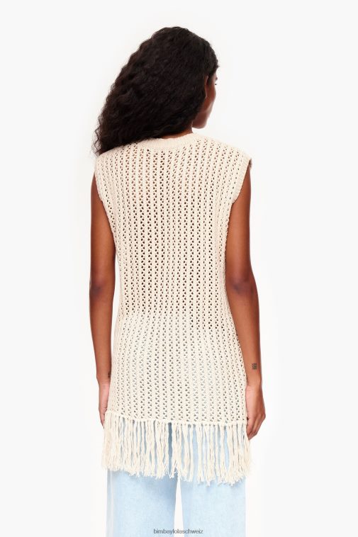 Bimba Y Lola Strickweste naturfarben Kleidung T04ZZ351