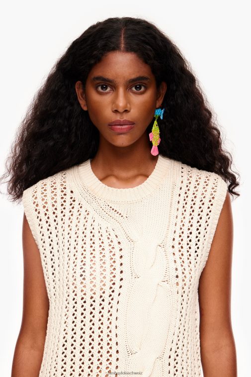 Bimba Y Lola Strickweste naturfarben Kleidung T04ZZ351