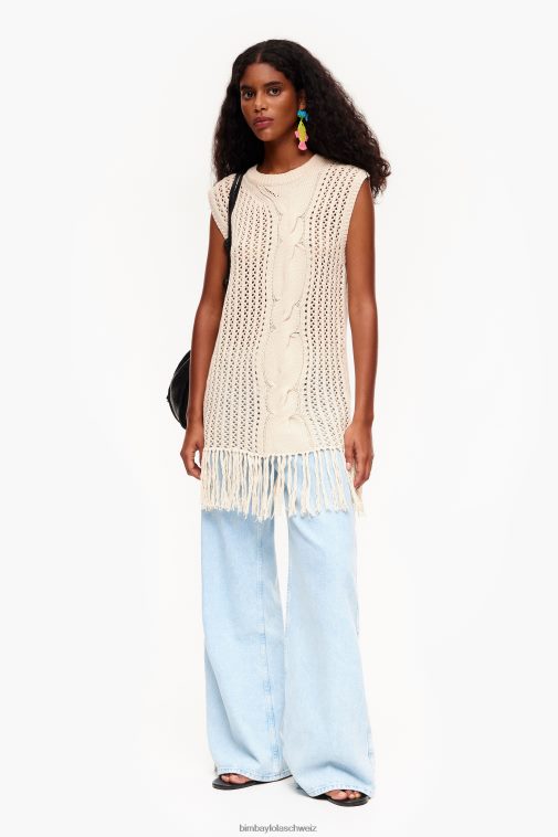 Bimba Y Lola Strickweste naturfarben Kleidung T04ZZ351