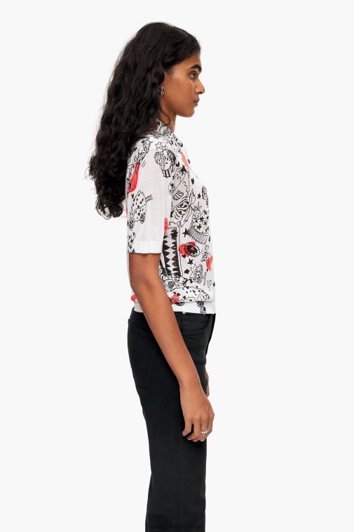 Bimba Y Lola Tailliertes Herz-Poloshirt Spitzname Kleidung T04ZZ374